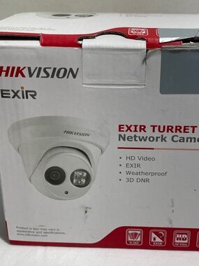(Lot of 2) HIKVISION 4MP IR Outdoor Turret IP Security Camera - New (Open Box)